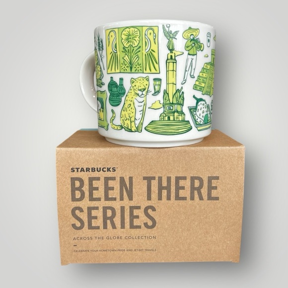 Hola! MEXICO Starbucks Green Collectible Souvenir 14oz Coffee Mug Cup New - Picture 3 of 12